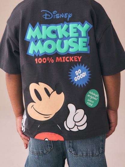 Dark Grey Mickey Mouse Short Sleeve T-Shirt (3mths-8yrs) image 4