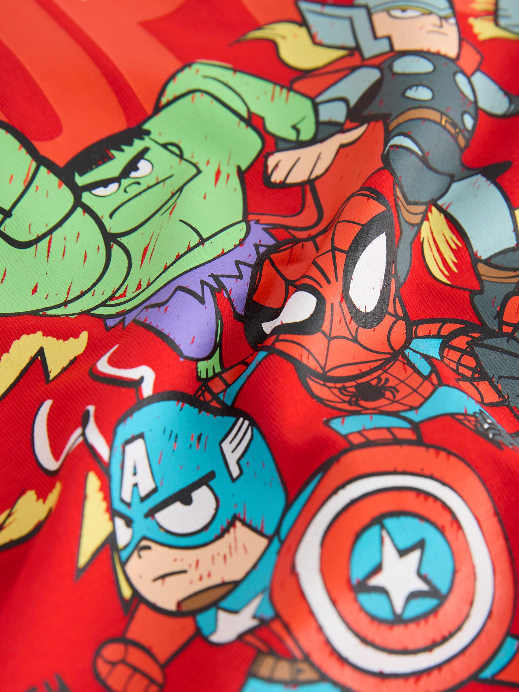 Red/Blue Marvel Short Sleeve Cotton T-Shirt (6mths-8yrs) image 6