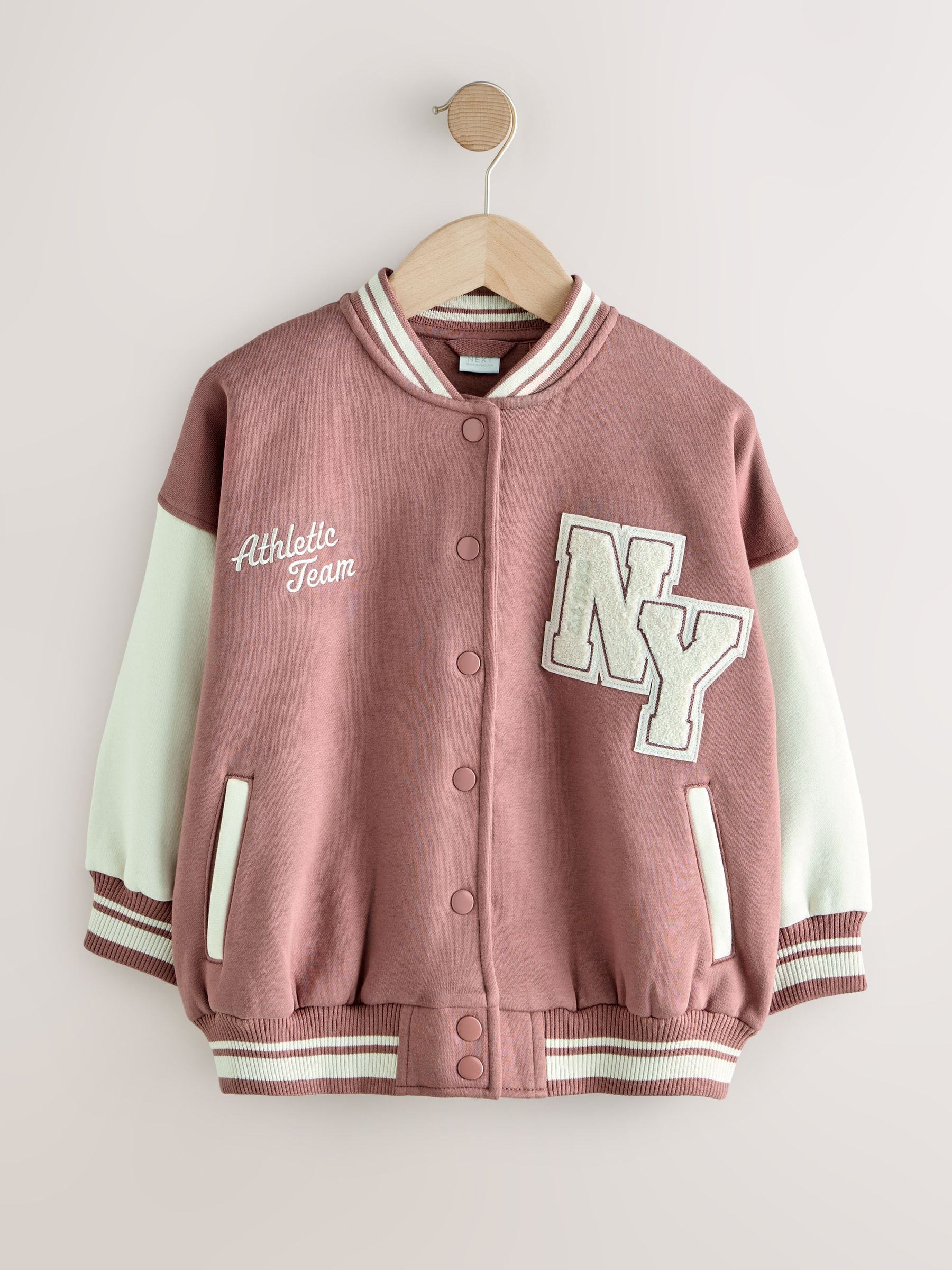 Dsiney Kidz - Brown/Cream Varsity Embroidered Jacket (3-16yrs) image 5