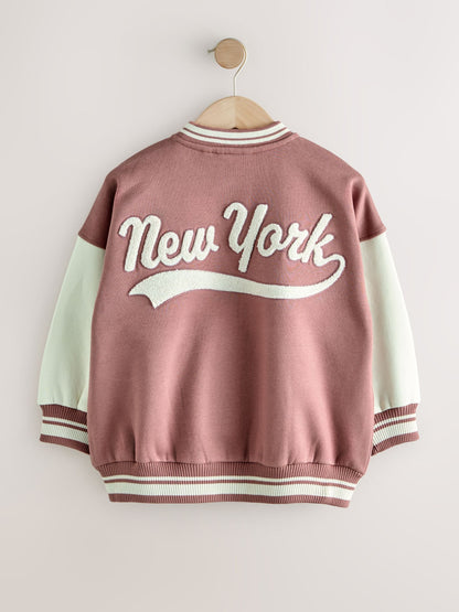 Dsiney Kidz - Brown/Cream Varsity Embroidered Jacket (3-16yrs) image 6
