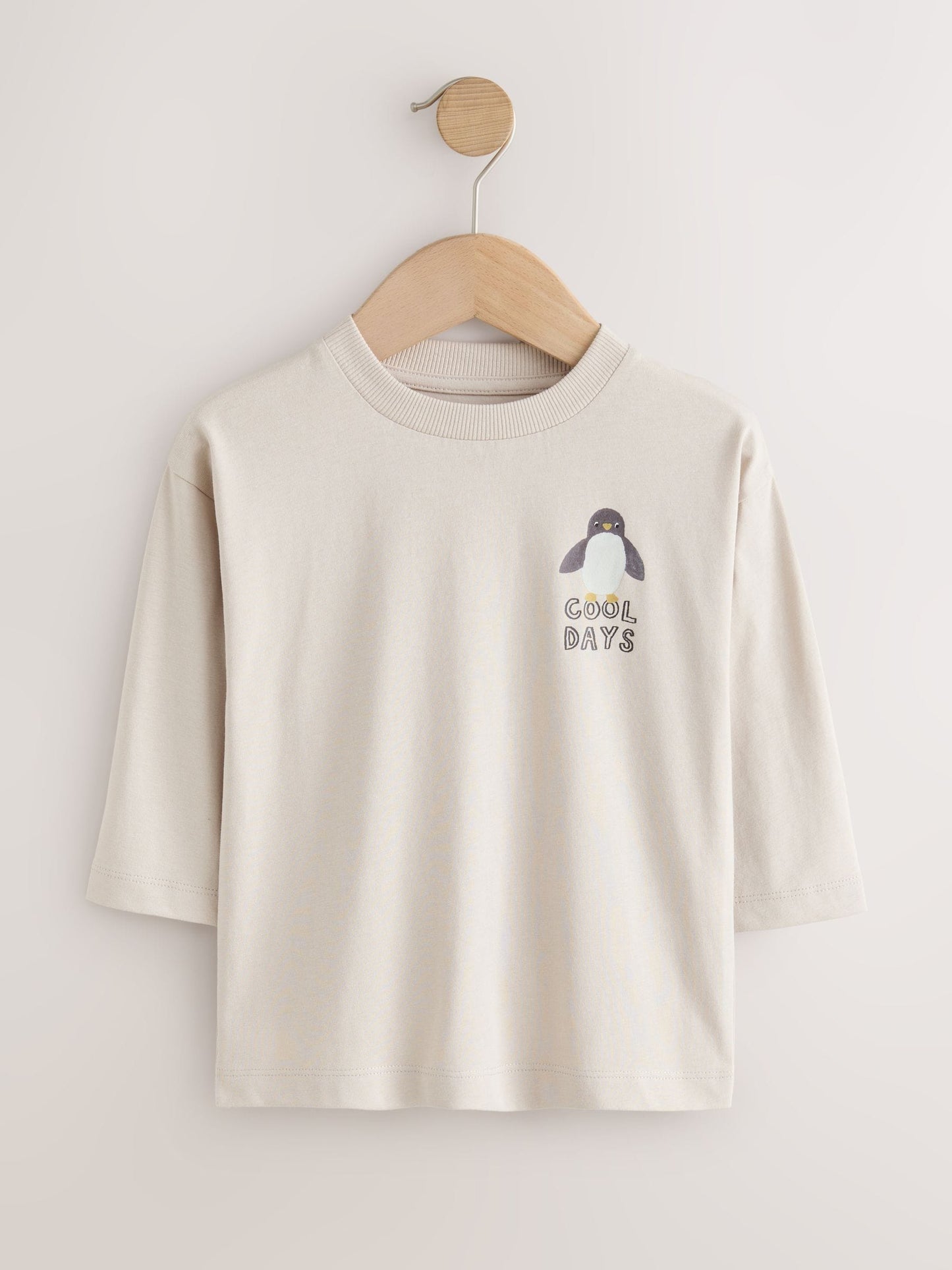 Stone Sea Animals Long Sleeve Back Print T-Shirt (3mths-8yrs) image 1