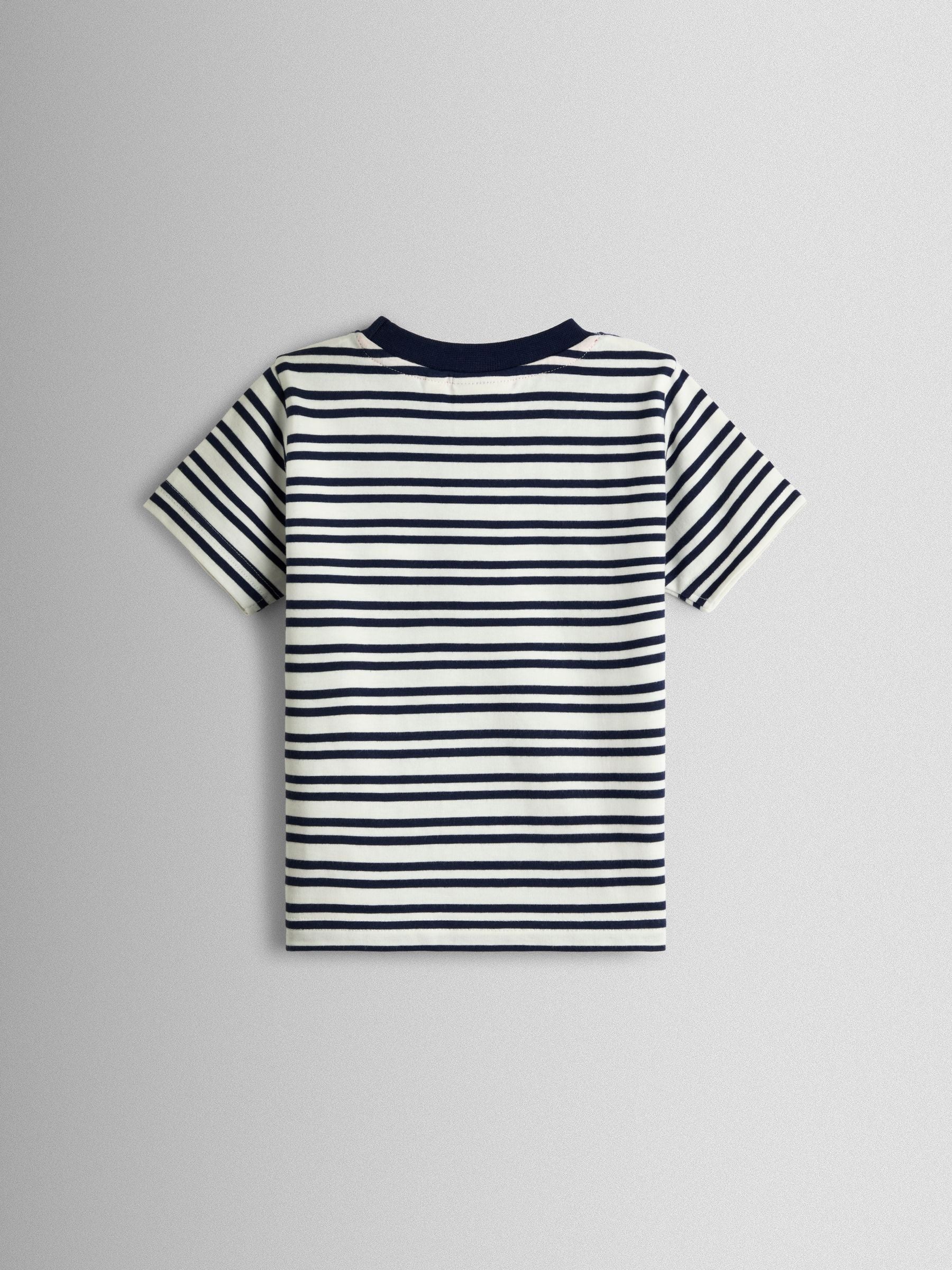 Dsiney Kidz - JoJo Maman Bébé Navy & White London Guard Appliqué T-Shirt image 2