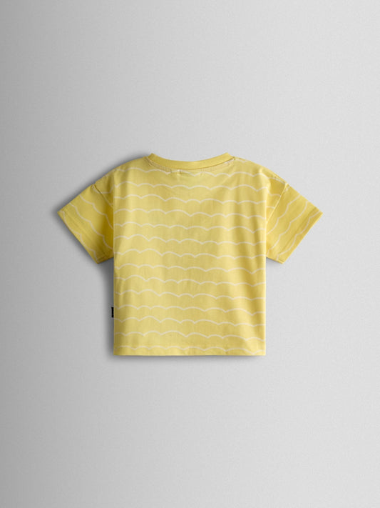 JoJo Maman Bébé Yellow Lobster Character Applique T-Shirt image 2