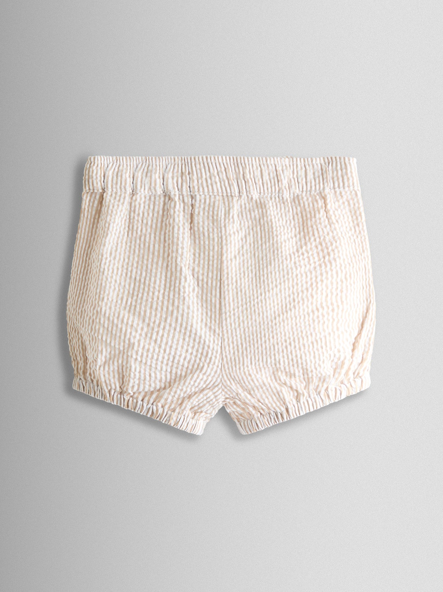 JoJo Maman Bébé White & Natural 2-Piece Classic Body & Stripe Short Set image 5