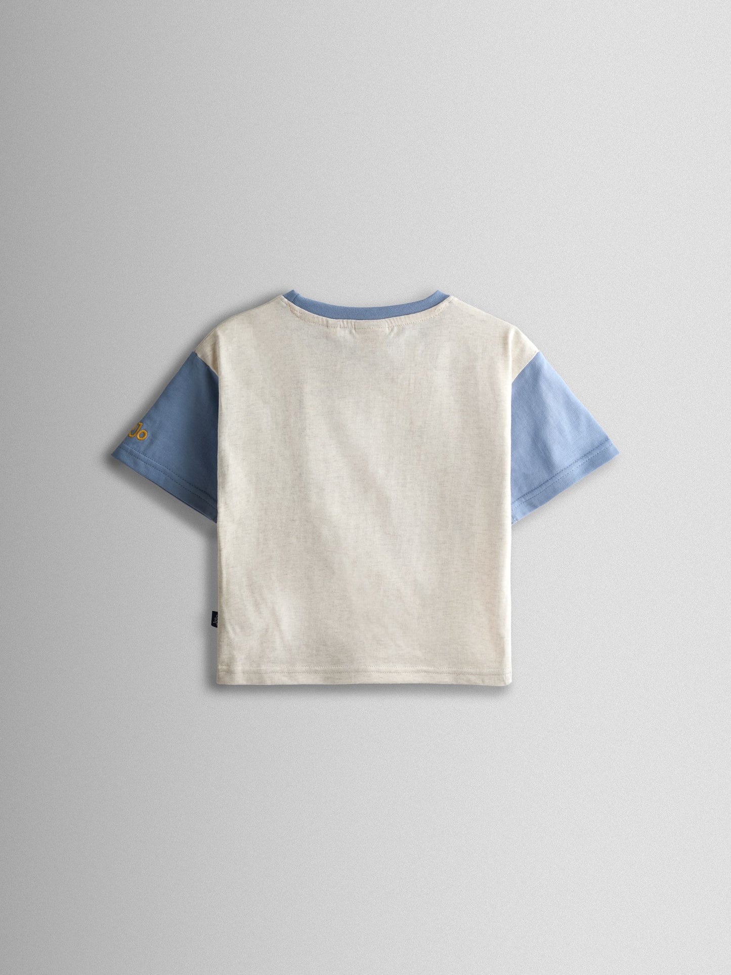 JoJo Maman Bébé Oatmeal Tiger Character Appliqué T-Shirt image 2