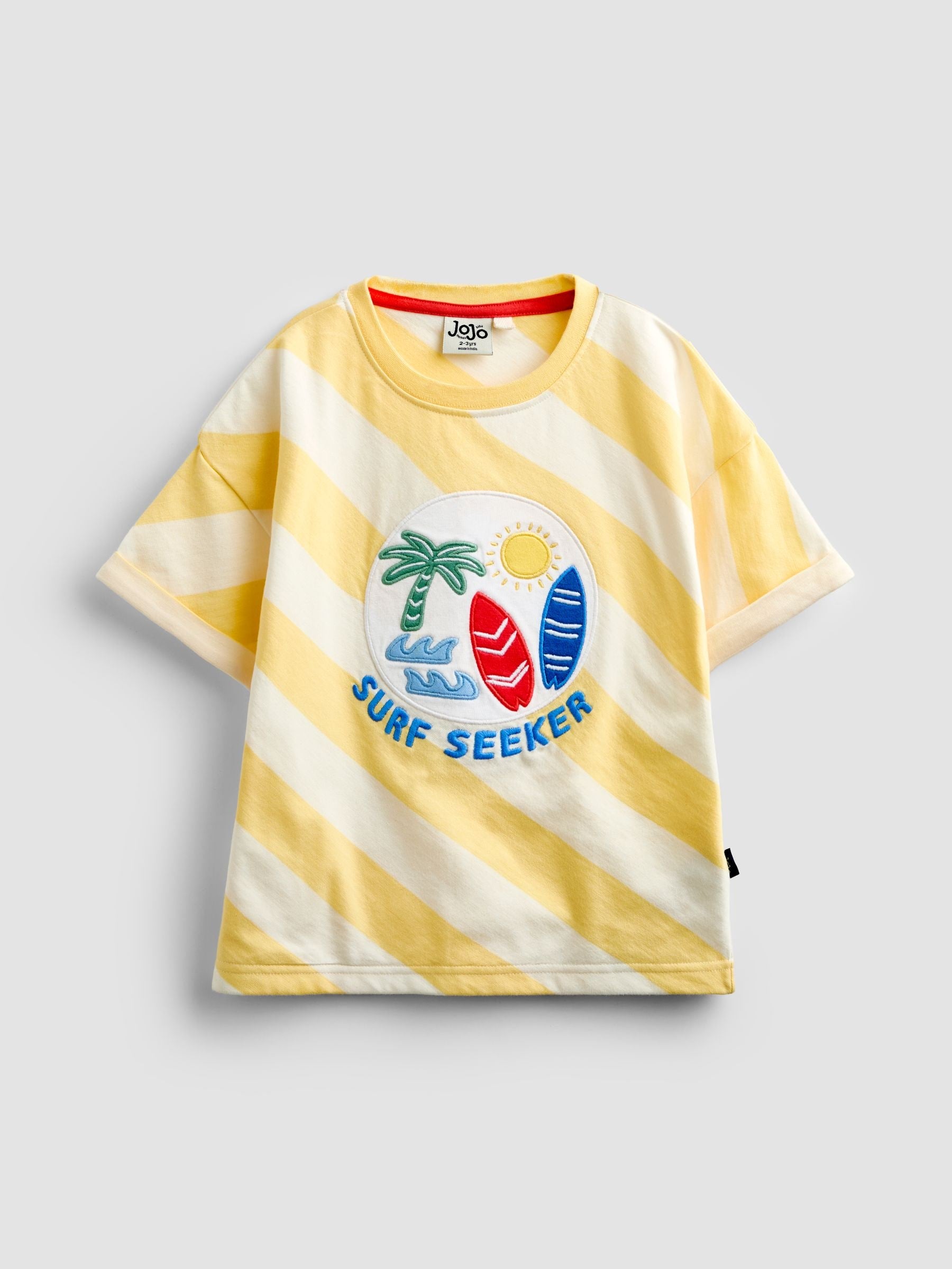 JoJo Maman Bébé Yellow Surf 2-Piece T-Shirt & Shorts Sets image 3