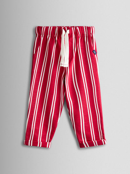 JoJo Maman Bébé Red Lobster 2-Piece T-Shirt & Stripe Trouser Set image 5