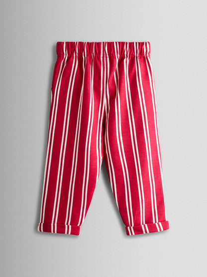 JoJo Maman Bébé Red Lobster 2-Piece T-Shirt & Stripe Trouser Set image 6