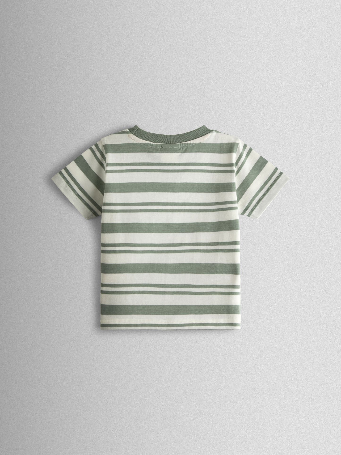 JoJo Maman Bébé Khaki Green Safari Appliqué T-Shirt image 2