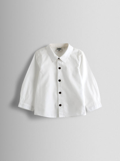 JoJo Maman Bébé Natural 4-Piece Shirt & Trouser Set With Bow Tie & Braces image 4