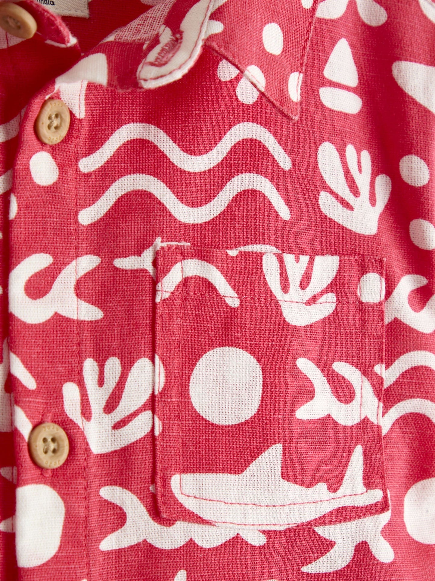 JoJo Maman Bébé Red Ocean 2-Piece Shirt & Short Set image 6