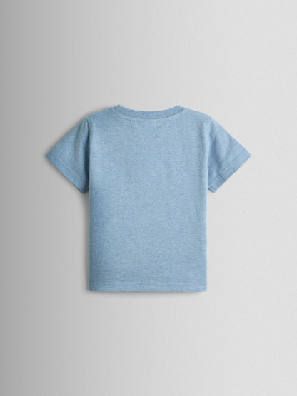JoJo Maman Bébé Blue Lighthouse Scene Appliqué T-Shirt image 2