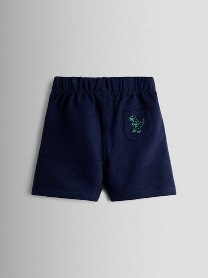 JoJo Maman Bébé Blue 2-Piece Dino T-Shirt & Shorts Set image 5