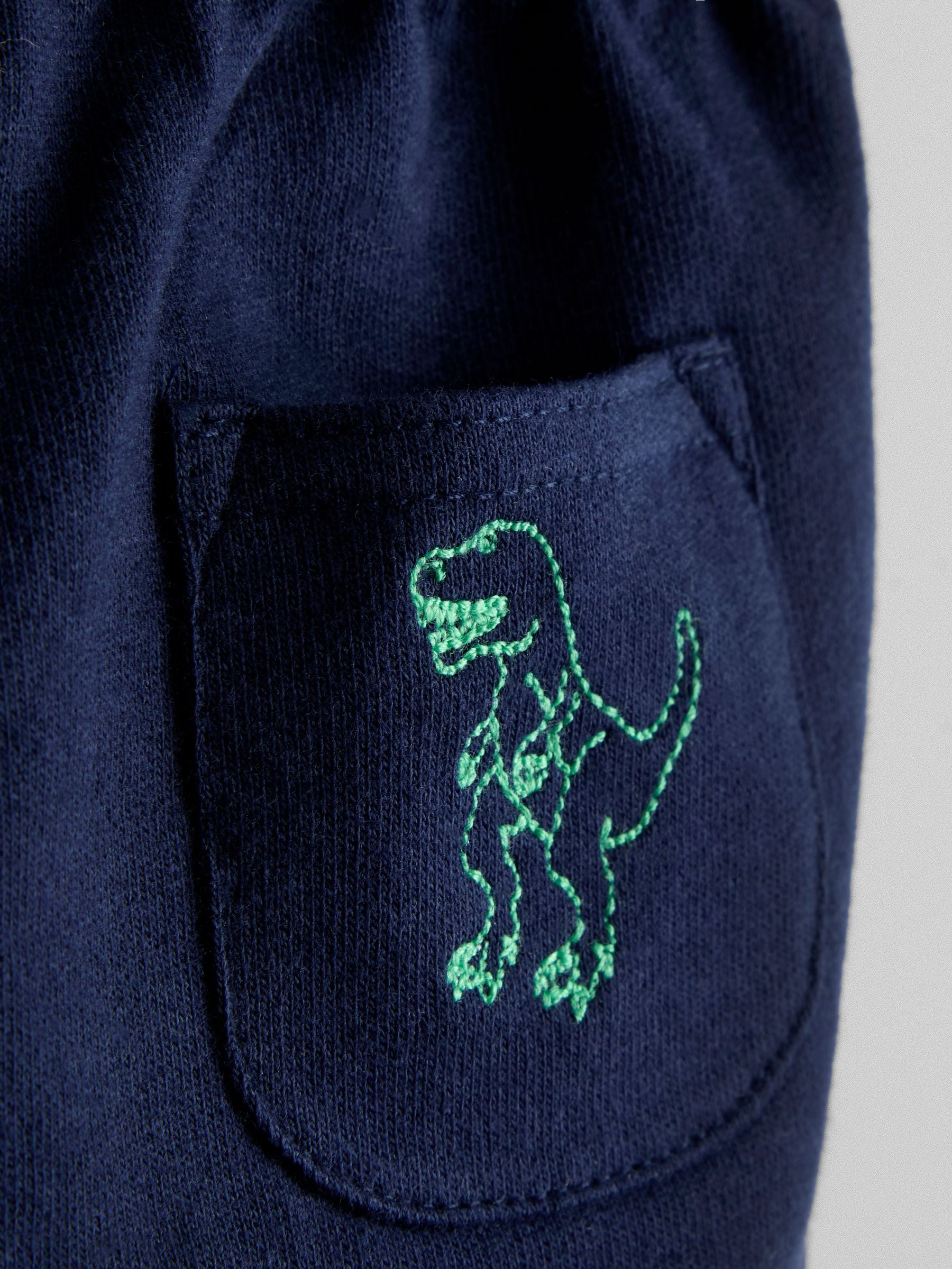 JoJo Maman Bébé Blue 2-Piece Dino T-Shirt & Shorts Set image 7