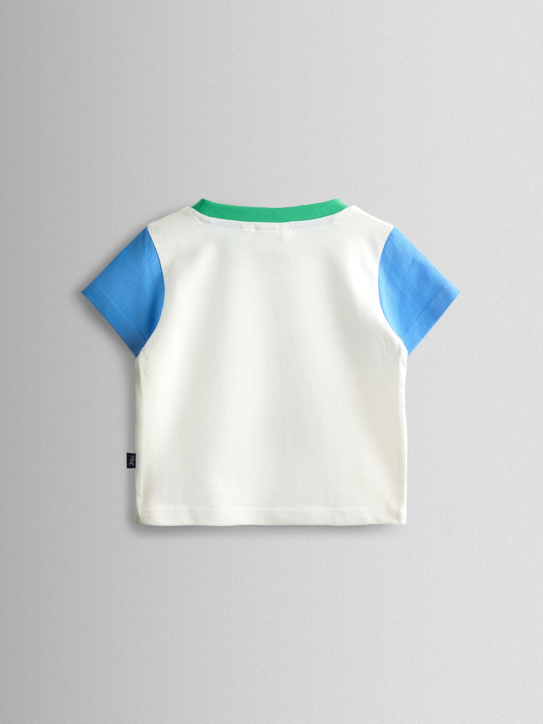 JoJo Maman Bébé Natural Boat Stripe Appliqué T-Shirt image 3