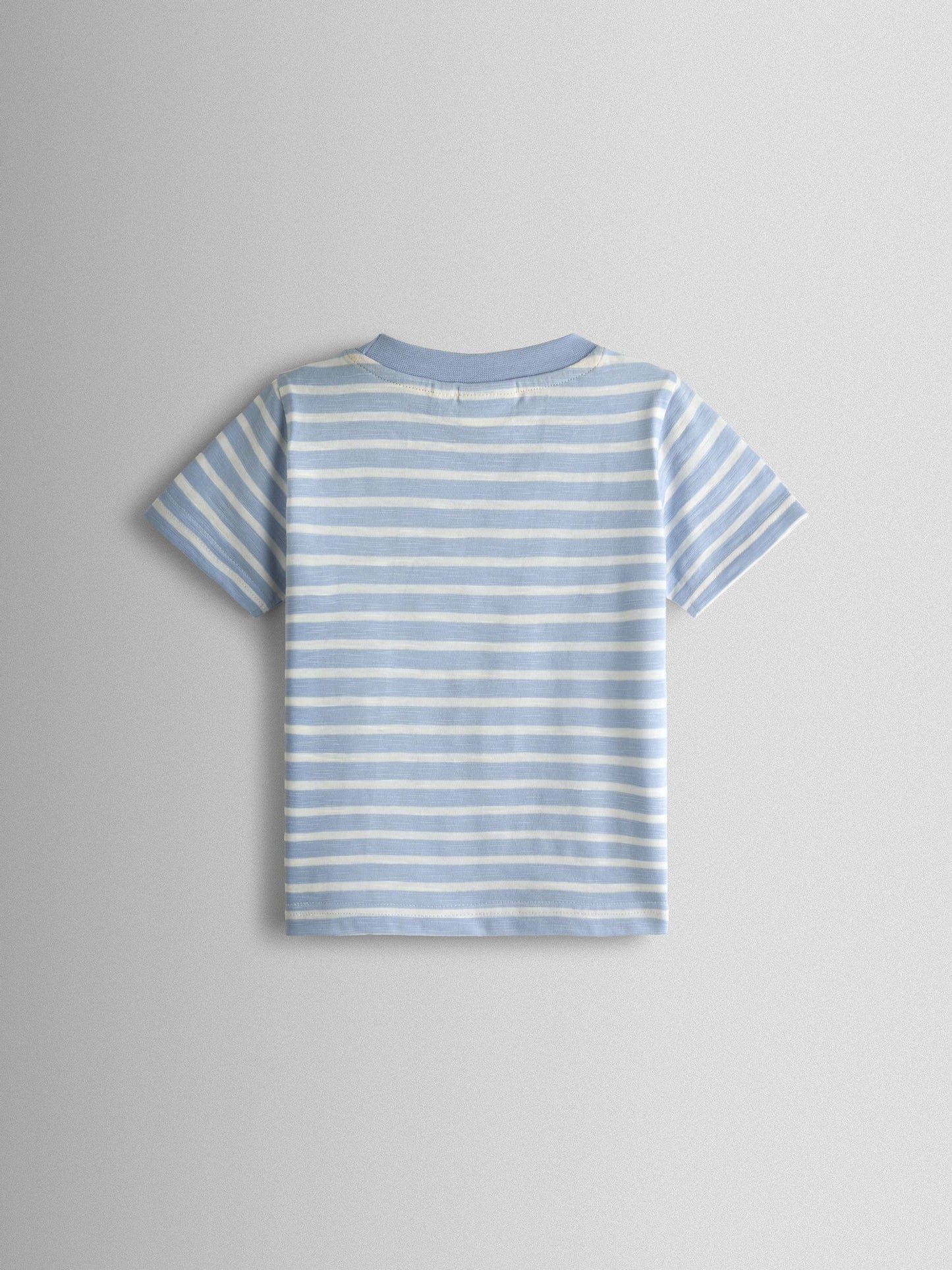 JoJo Maman Bébé Blue Monkey Character Appliqué T-Shirt image 2