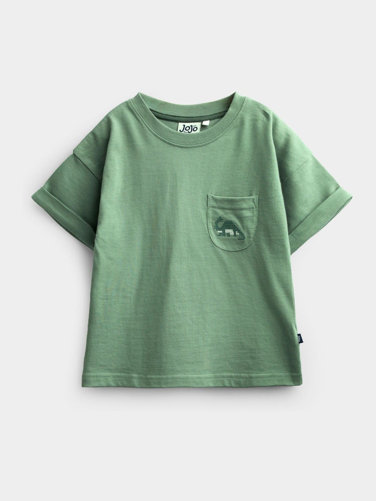 Dsiney Kidz - JoJo Maman Bébé Khaki Green 2-Piece T-Shirt & Shorts Set image 2