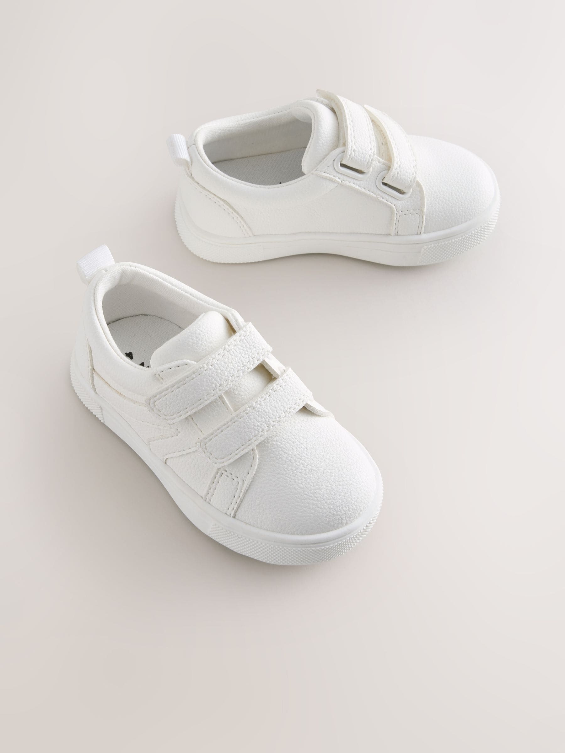White First Walker Touch Fastening Trainers image 1