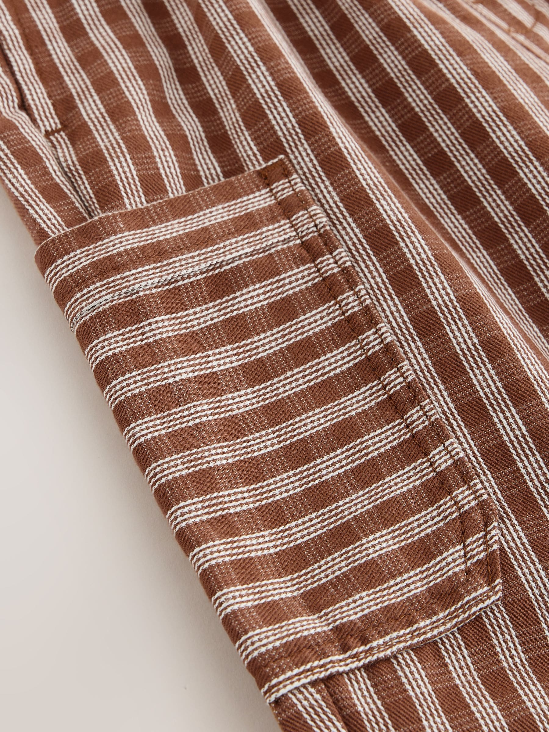 Rust Brown Print Side Pocket Wide Trousers (3mths-7yrs) image 5