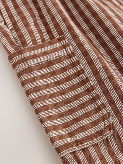 Rust Brown Print Side Pocket Wide Trousers (3mths-7yrs) image 5