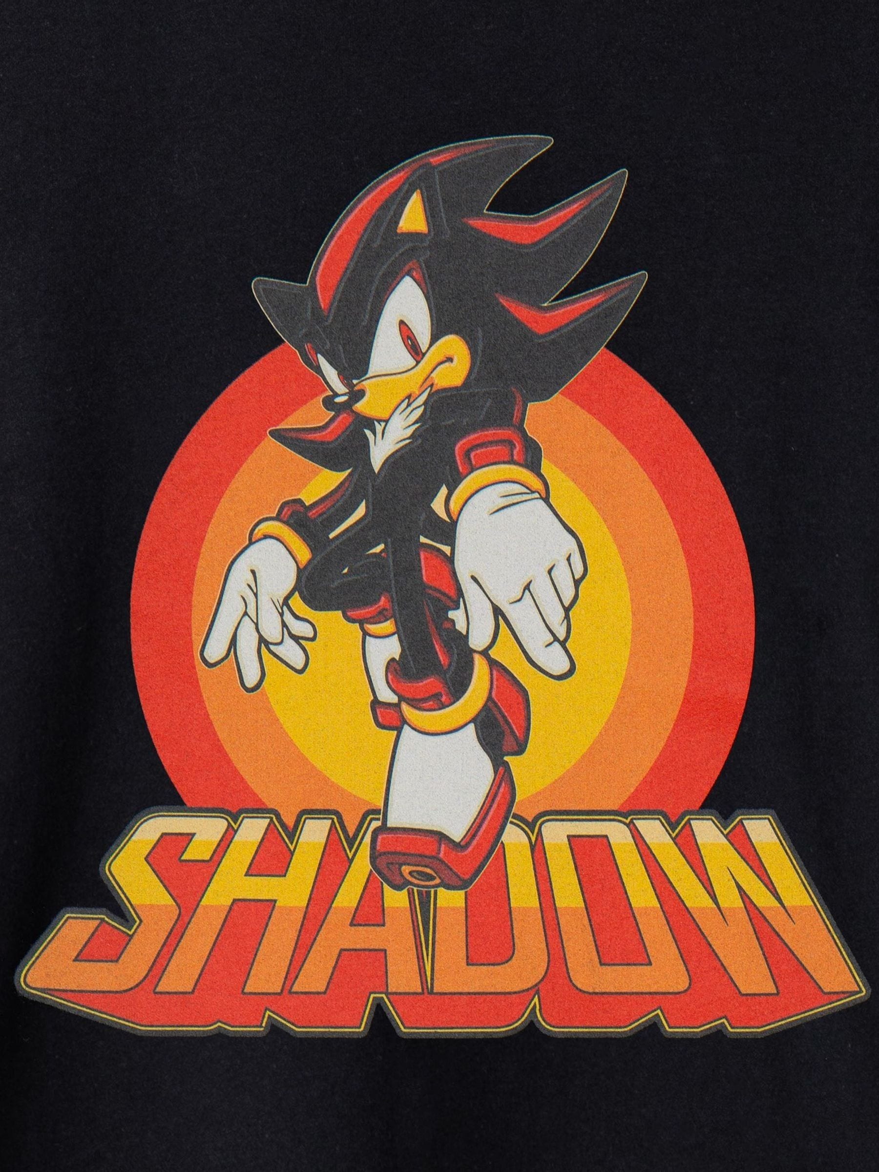 Dsiney Kidz - Vanilla Underground Black Sonic the Hedgehog Shawdow Rings Short Sleeved T-Shirt image 2