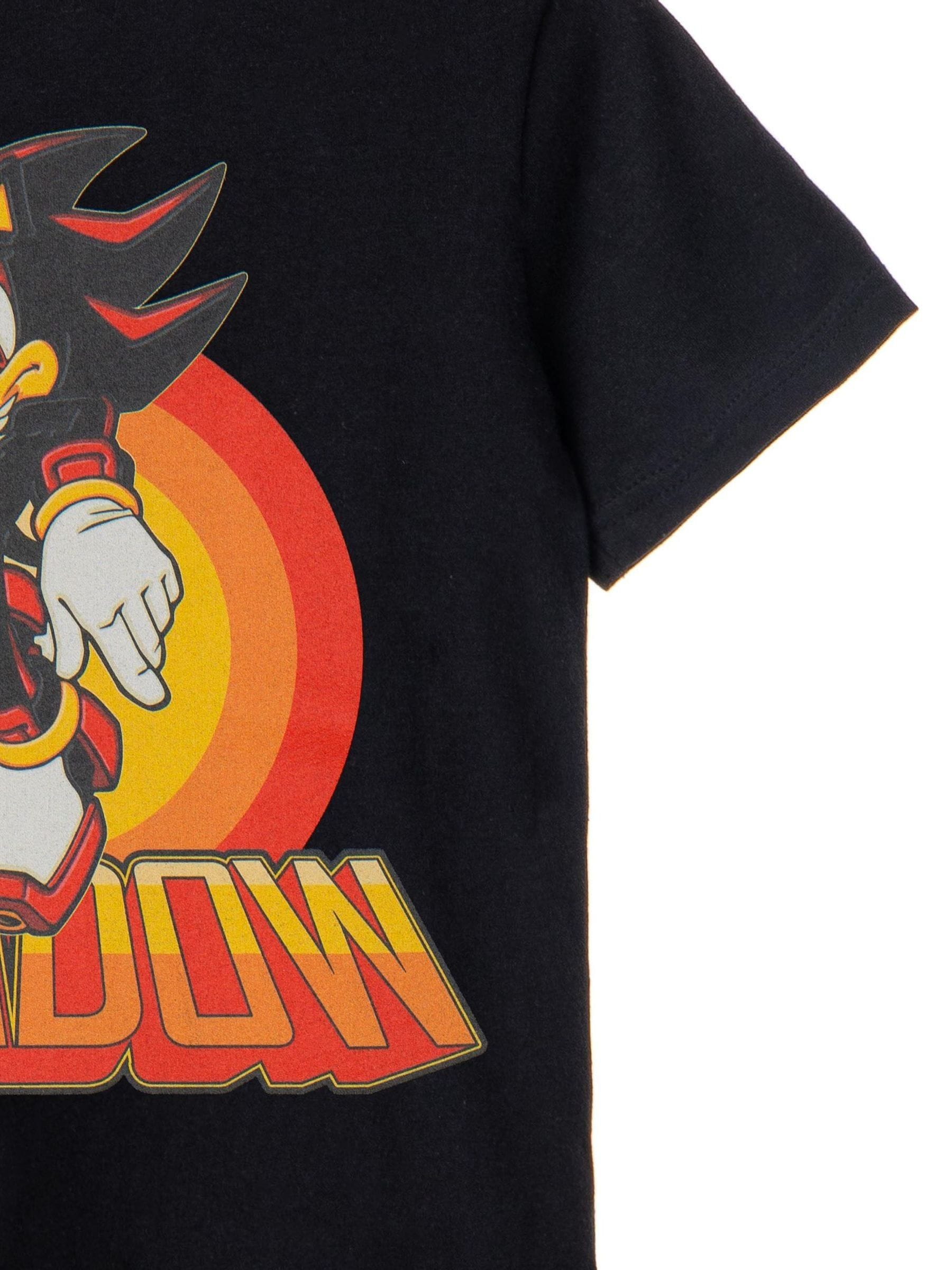 Dsiney Kidz - Vanilla Underground Black Sonic the Hedgehog Shawdow Rings Short Sleeved T-Shirt image 4