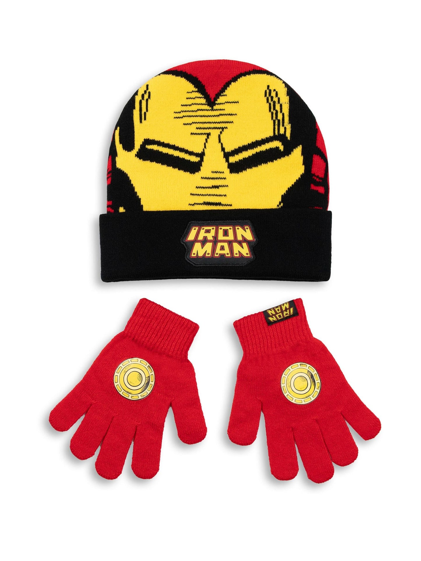 Dsiney Kidz - Vanilla Underground Red Marvel Iron Man Beanie and Gloves Set image 1