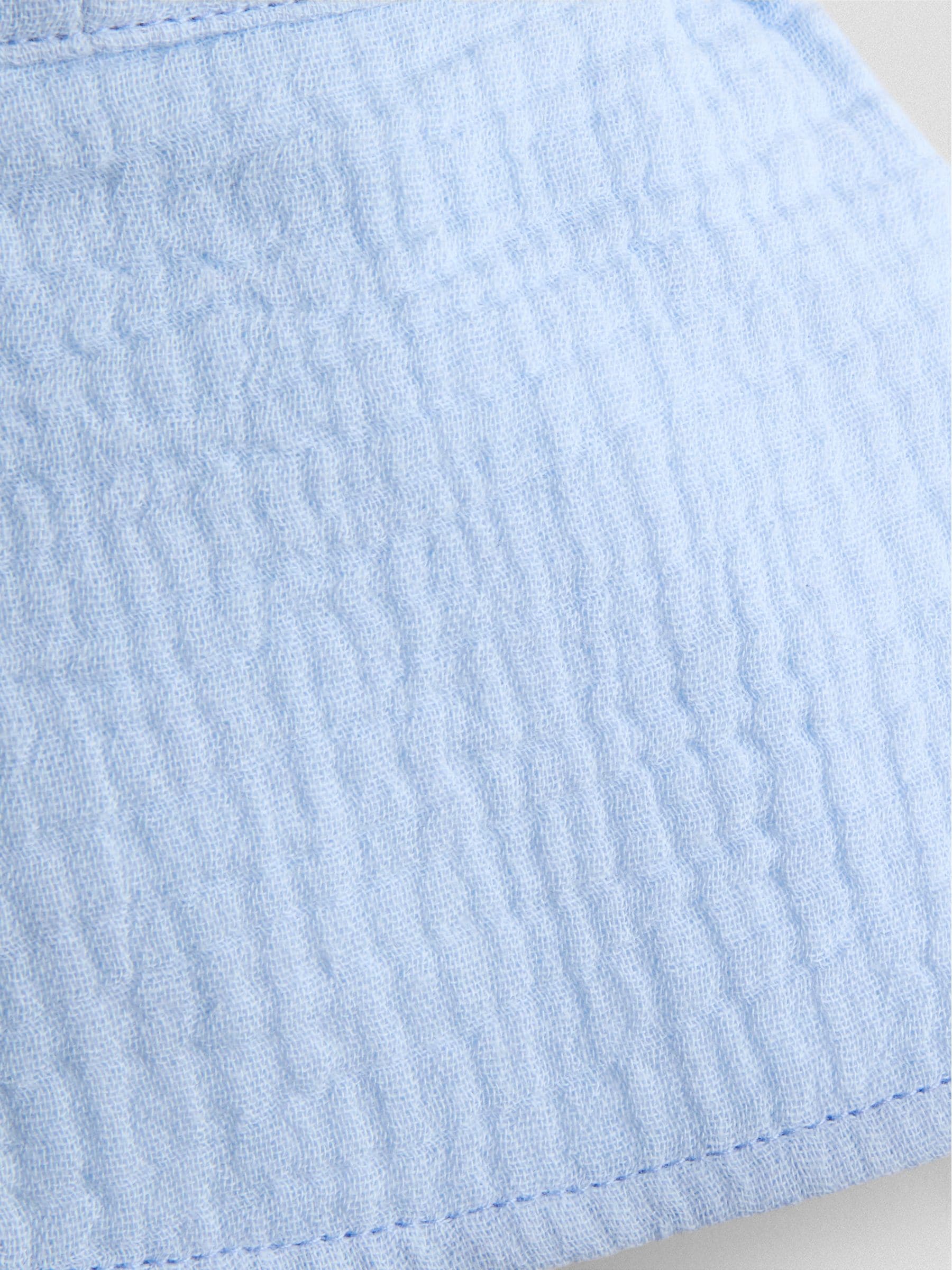 JoJo Maman Bébé Blue Cheesecloth Legionnaire Cap image 4
