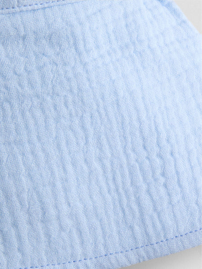 JoJo Maman Bébé Blue Cheesecloth Legionnaire Cap image 4