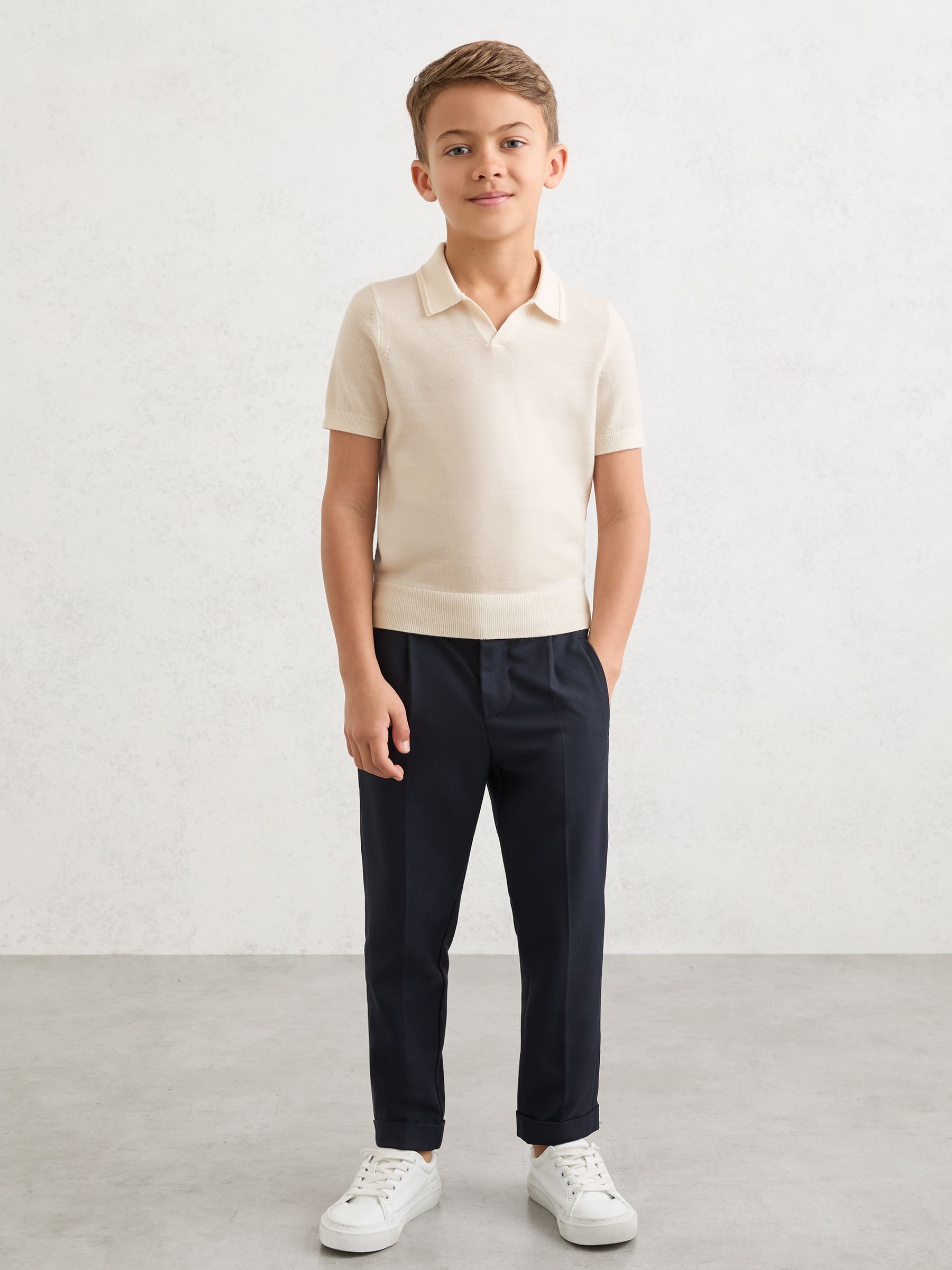 Dsiney Kidz - Reiss Snow White Duchie 9-13 yrs Wool Open-Collar Polo Shirt image 3