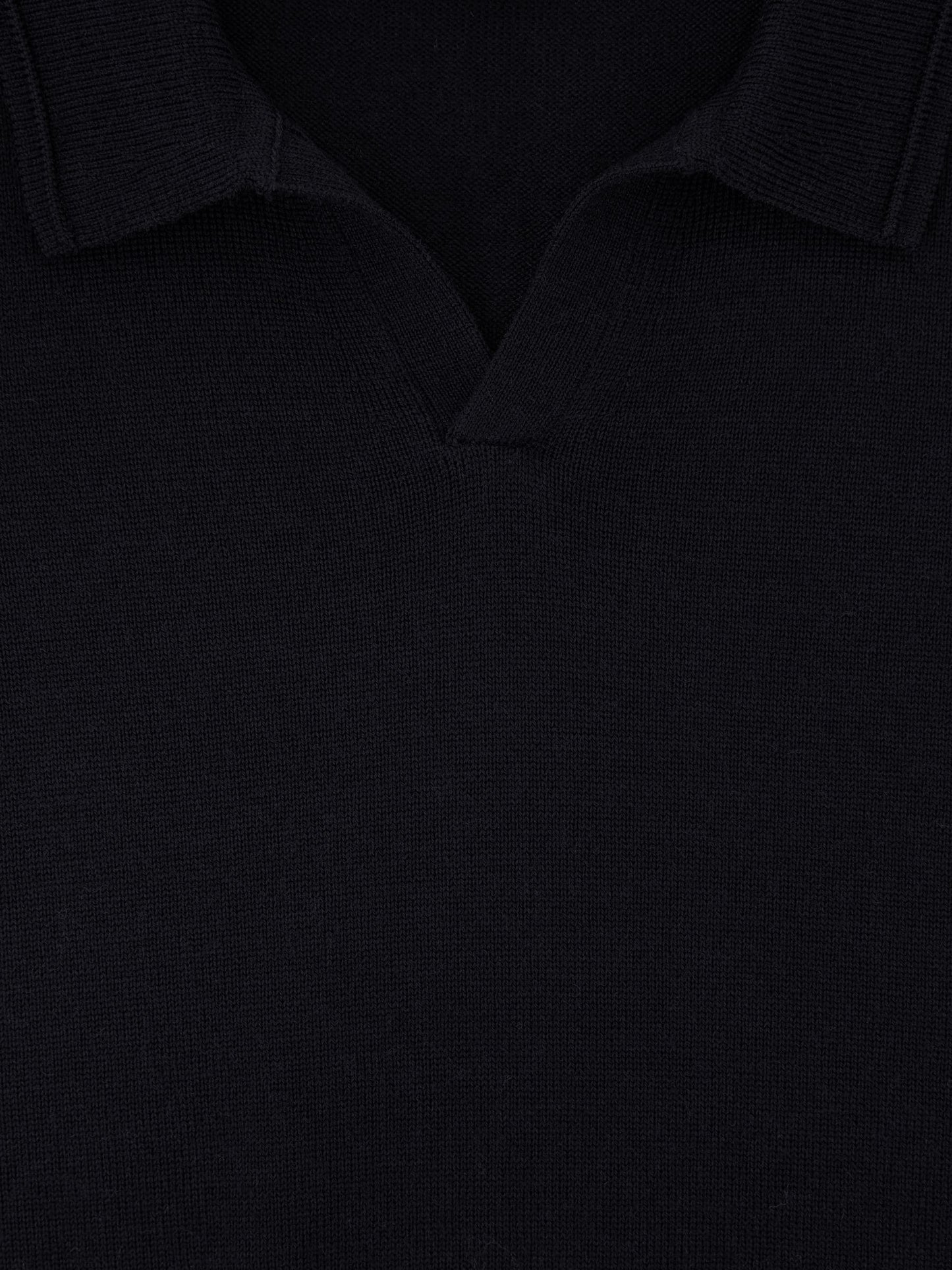 Dsiney Kidz - Reiss Navy Duchie 3-9 yrs Wool Open-Collar Polo Shirt image 5