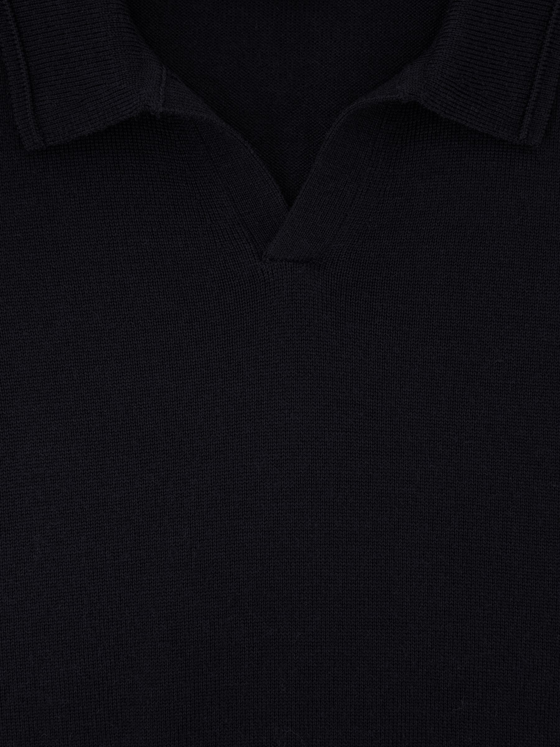 Dsiney Kidz - Reiss Navy Duchie 3-9 yrs Wool Open-Collar Polo Shirt image 5