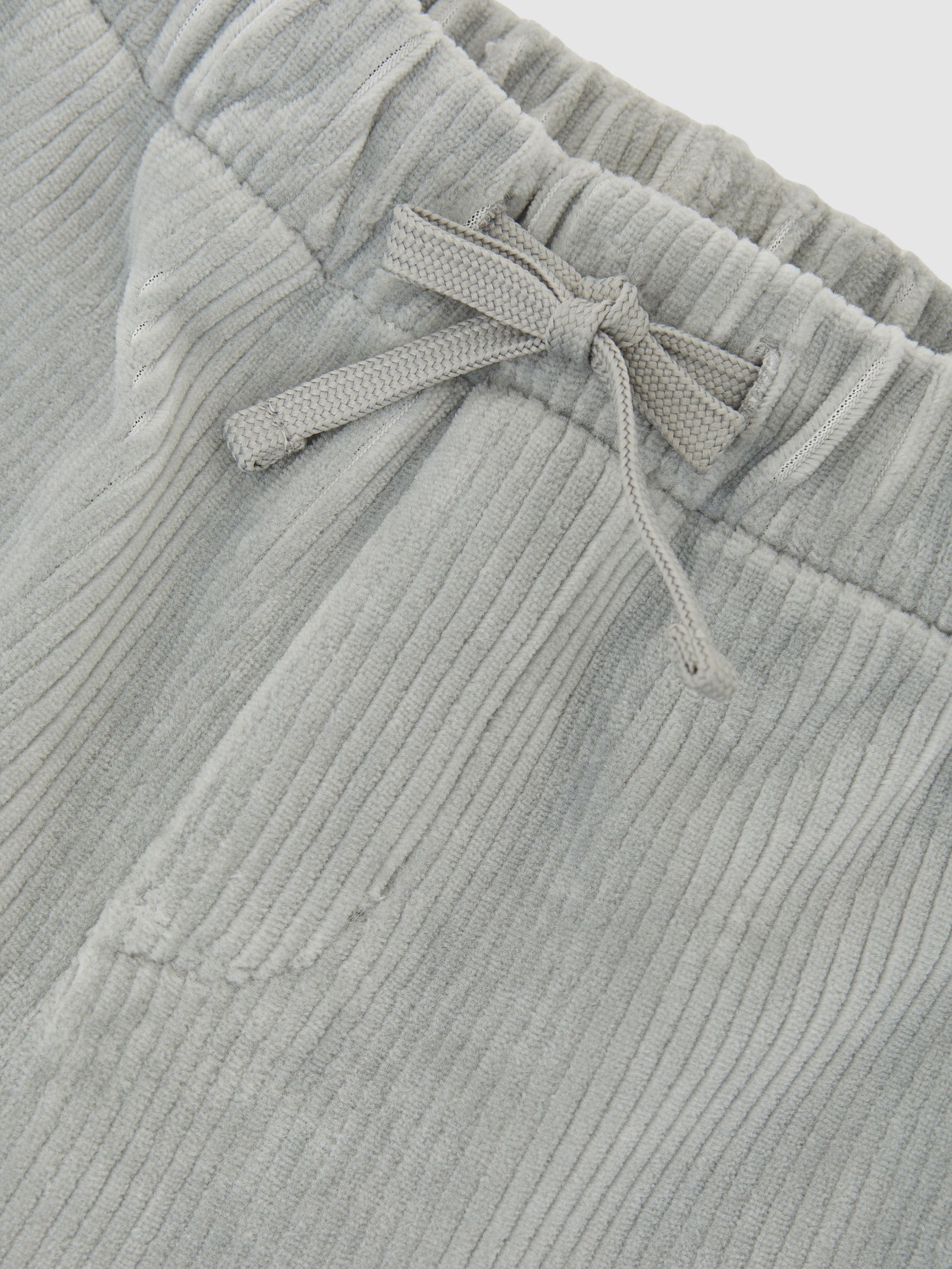 Reiss Soft Grey Caldera 3-9 yrs Corduroy Drawstring Joggers image 4