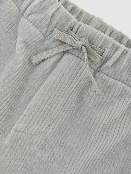 Reiss Soft Grey Caldera 3-9 yrs Corduroy Drawstring Joggers image 4