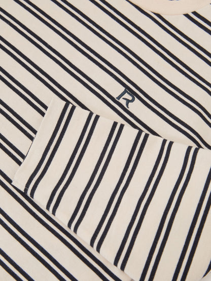 Reiss Navy/White Marley 3-9 yrs Cotton Stripe Long-Sleeve T-Shirt image 5