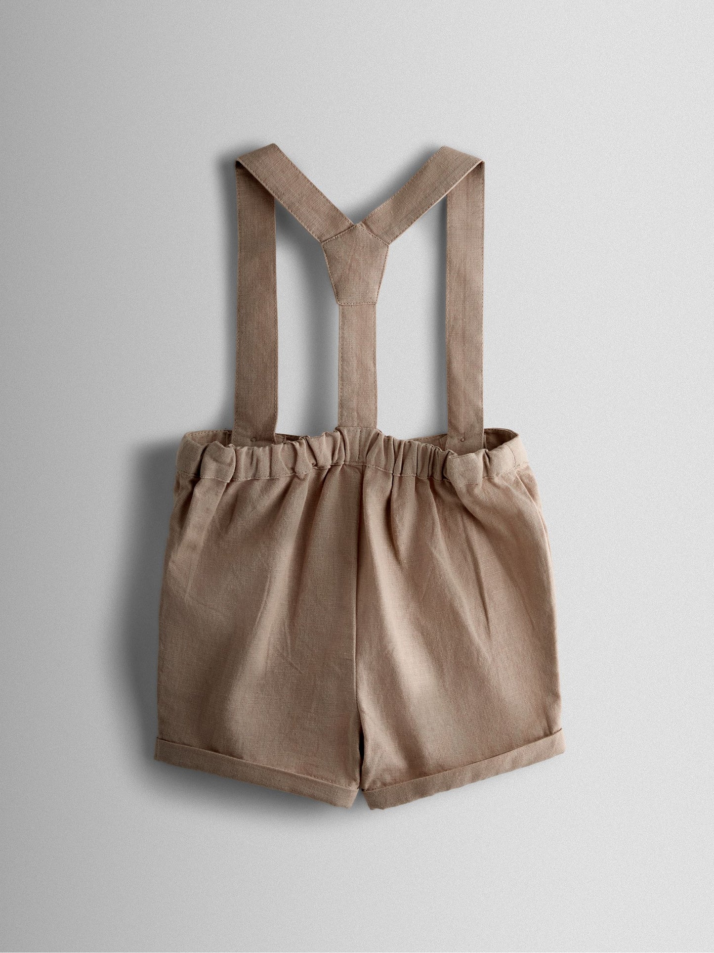 JoJo Maman Bébé Natural 2-Piece Grandad Shirt & Shorts Set image 4