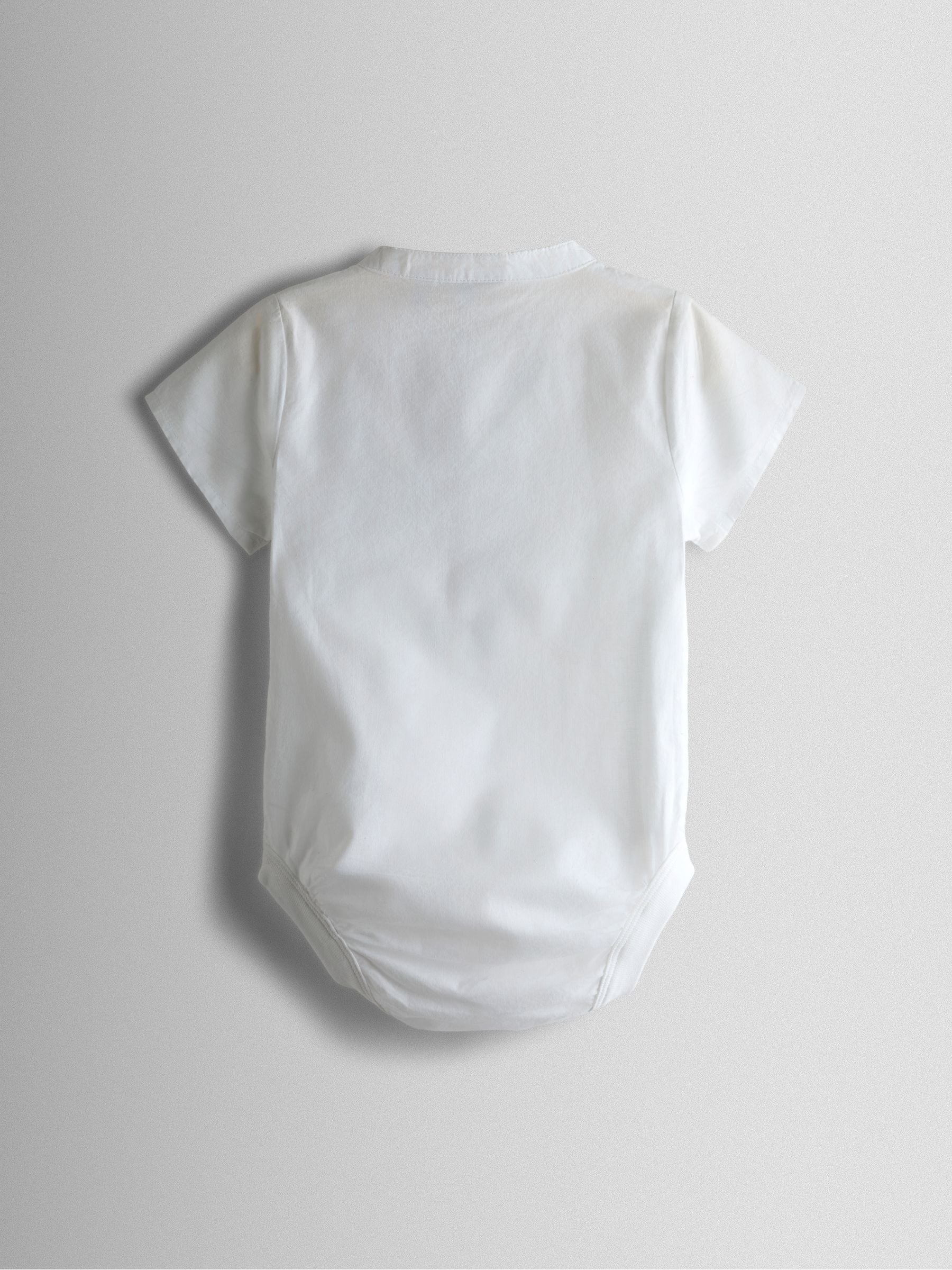 JoJo Maman Bébé Natural 2-Piece Grandad Shirt & Shorts Set image 6