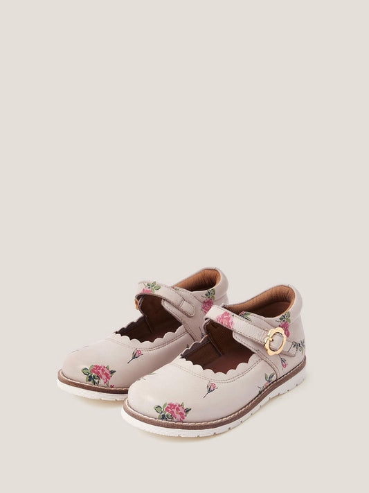 Monsoon Cream Toddler Leather Mary Jane Shoes image 2