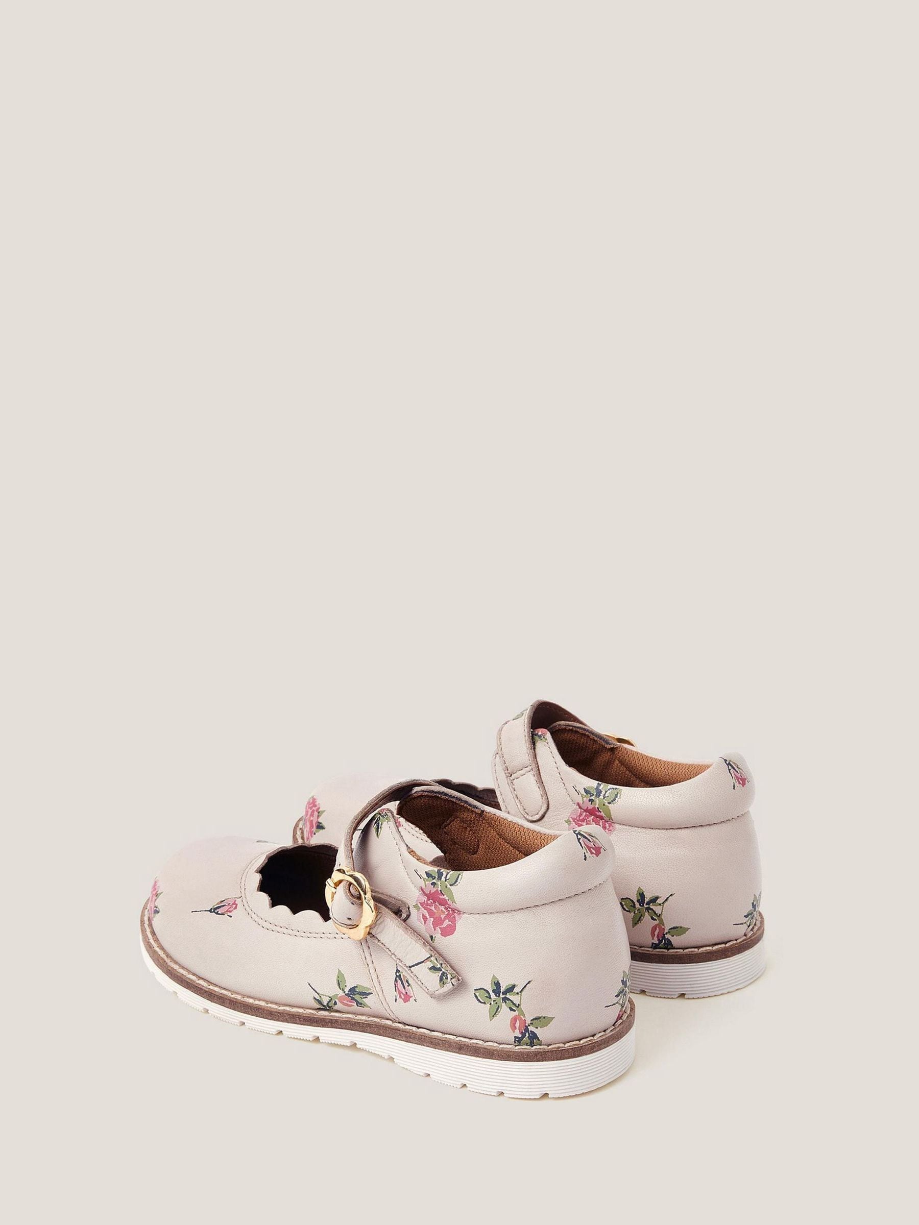 Monsoon Cream Toddler Leather Mary Jane Shoes image 3