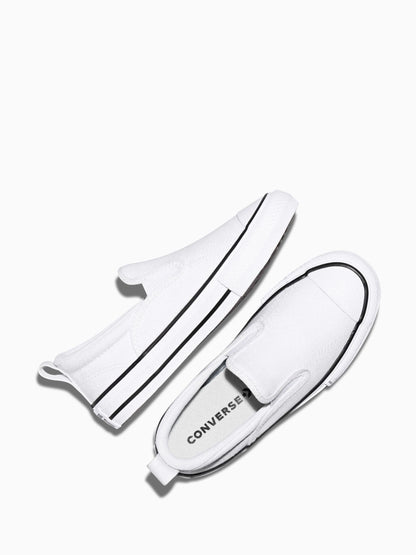 Converse White Chuck Taylor Malden Slip On Trainers image 2