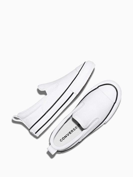 Converse White Chuck Taylor Malden Slip On Trainers image 2