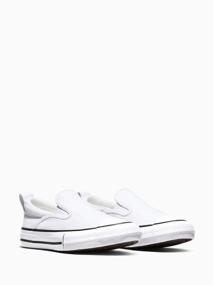 Converse White Chuck Taylor Malden Slip On Trainers image 3