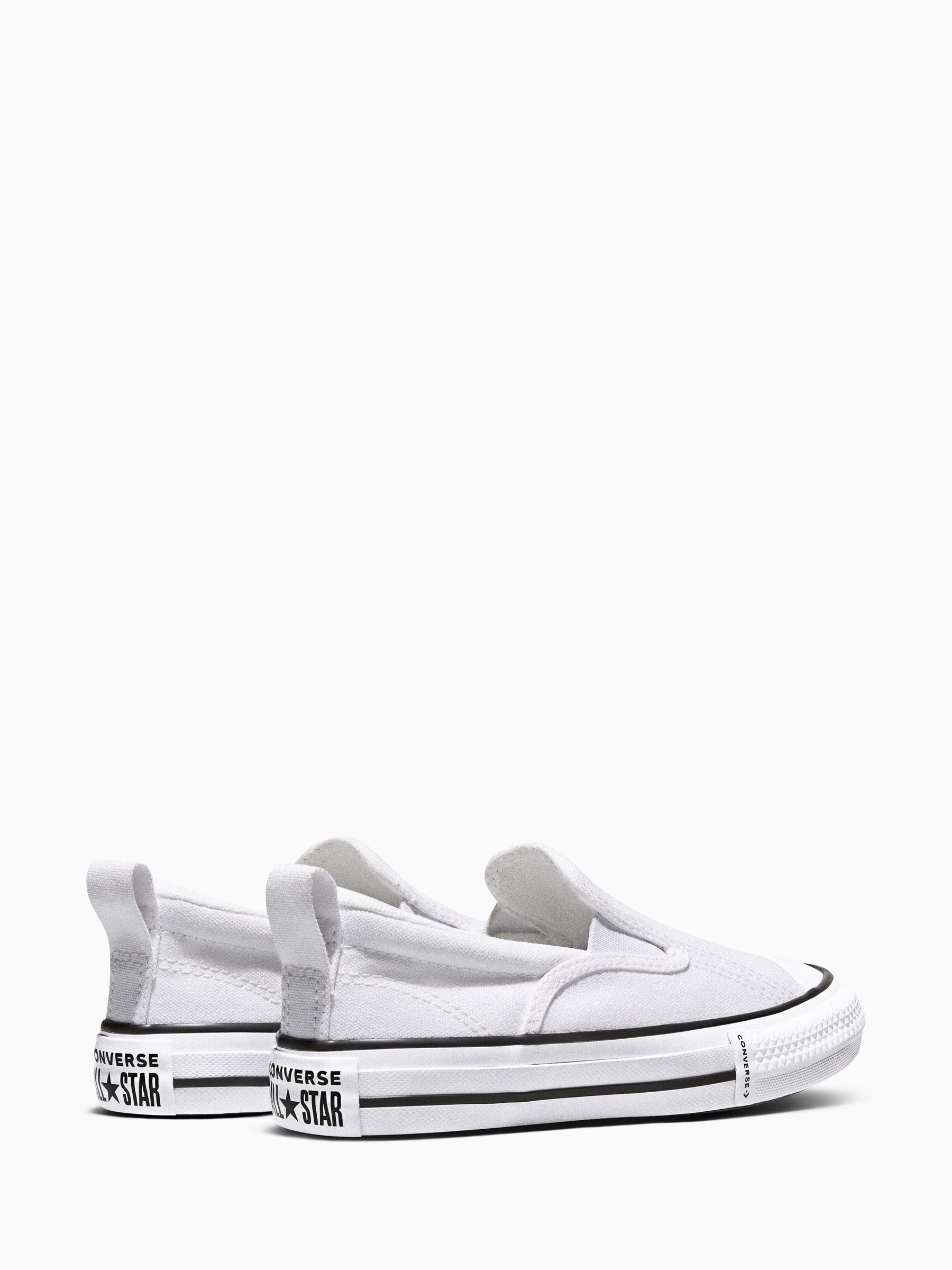 Converse White Chuck Taylor Malden Slip On Trainers image 4
