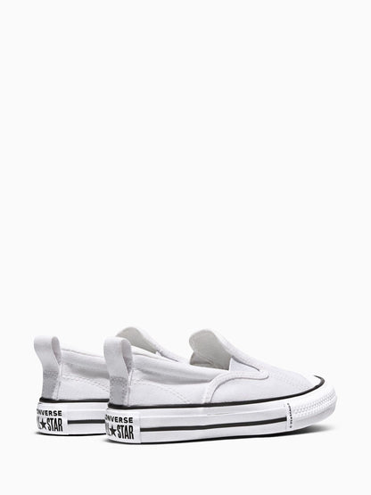 Converse White Chuck Taylor Malden Slip On Trainers image 4