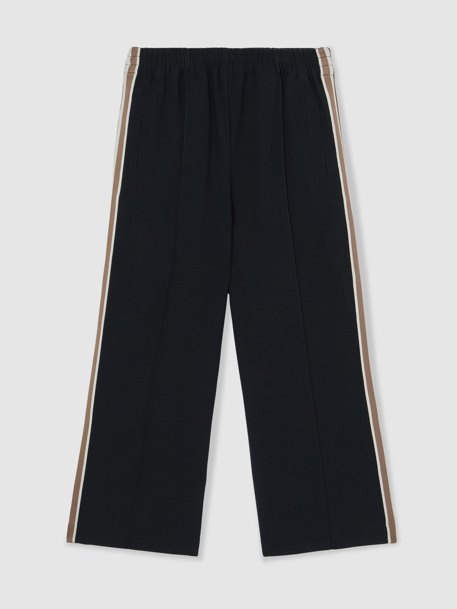 Reiss Navy Robyn 3-9 yrs Cotton Blend Side Stripe Trousers image 2