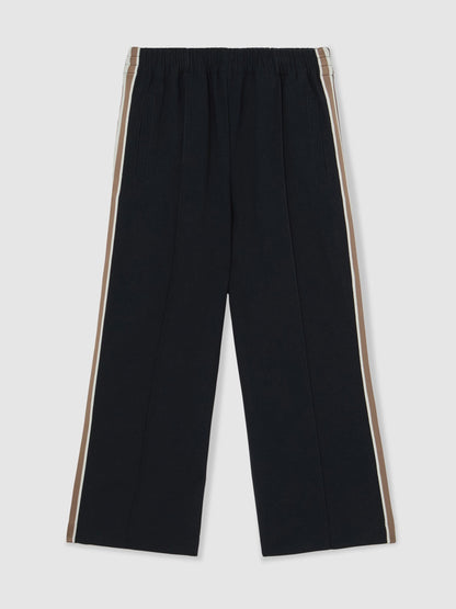 Reiss Navy Robyn 3-9 yrs Cotton Blend Side Stripe Trousers image 2