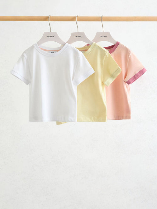 Reiss Multi Belle 3 Pack 9-13 yrs 3 Pack Cotton Crew-Neck T-Shirts image 1