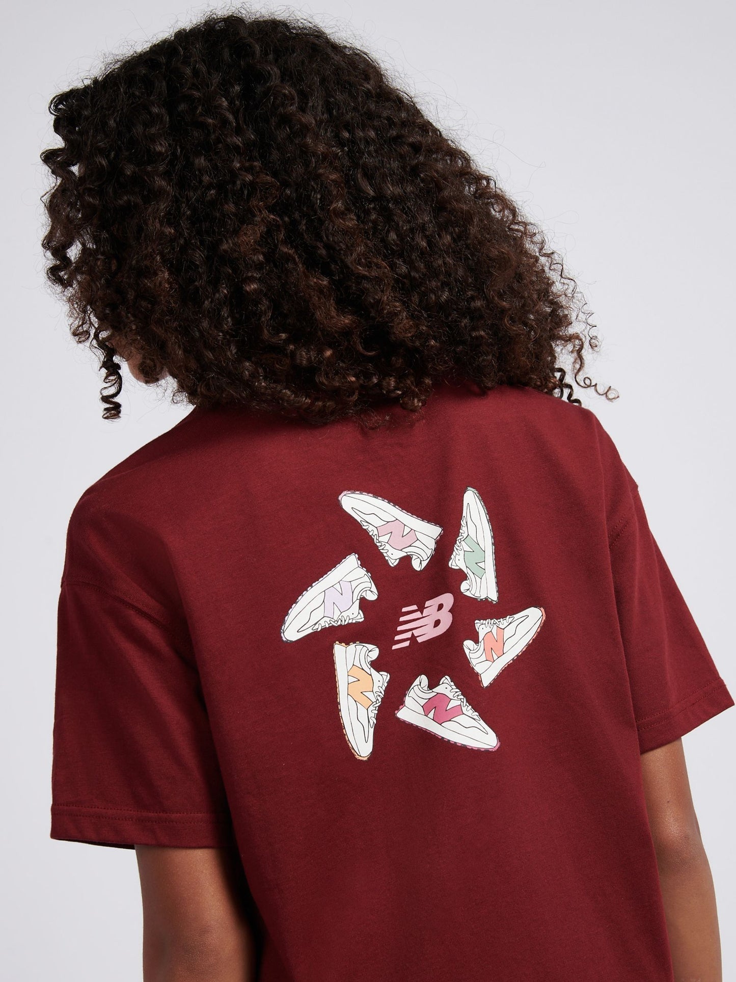 Dsiney Kidz - New Balance Red 327 Circle Graphic Print T-Shirt image 1
