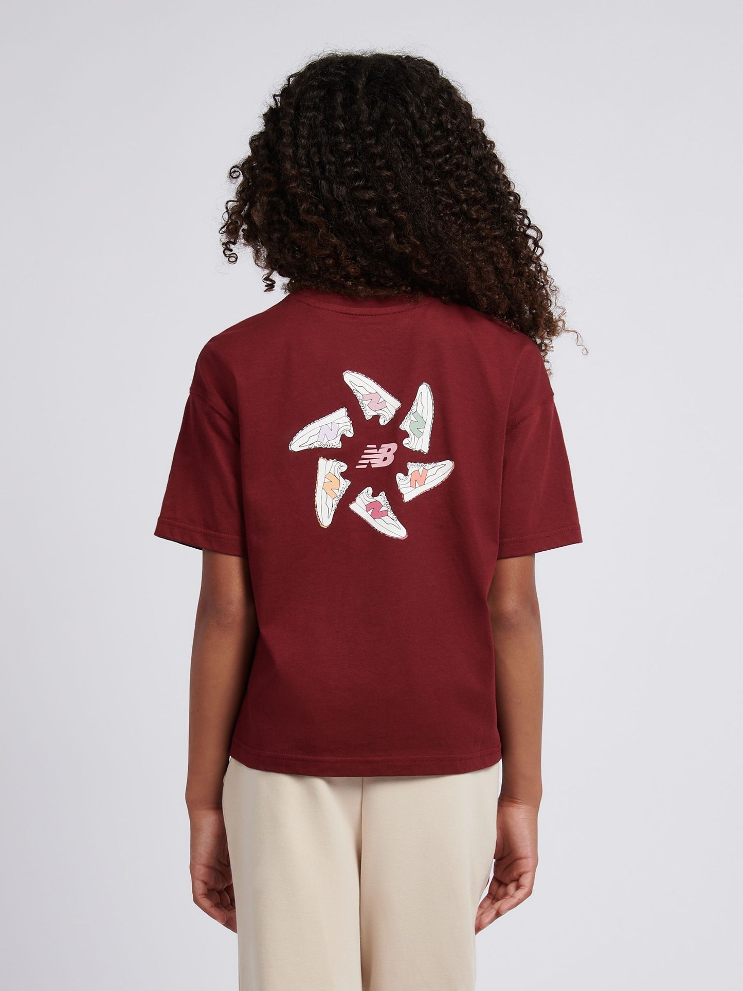 Dsiney Kidz - New Balance Red 327 Circle Graphic Print T-Shirt image 4