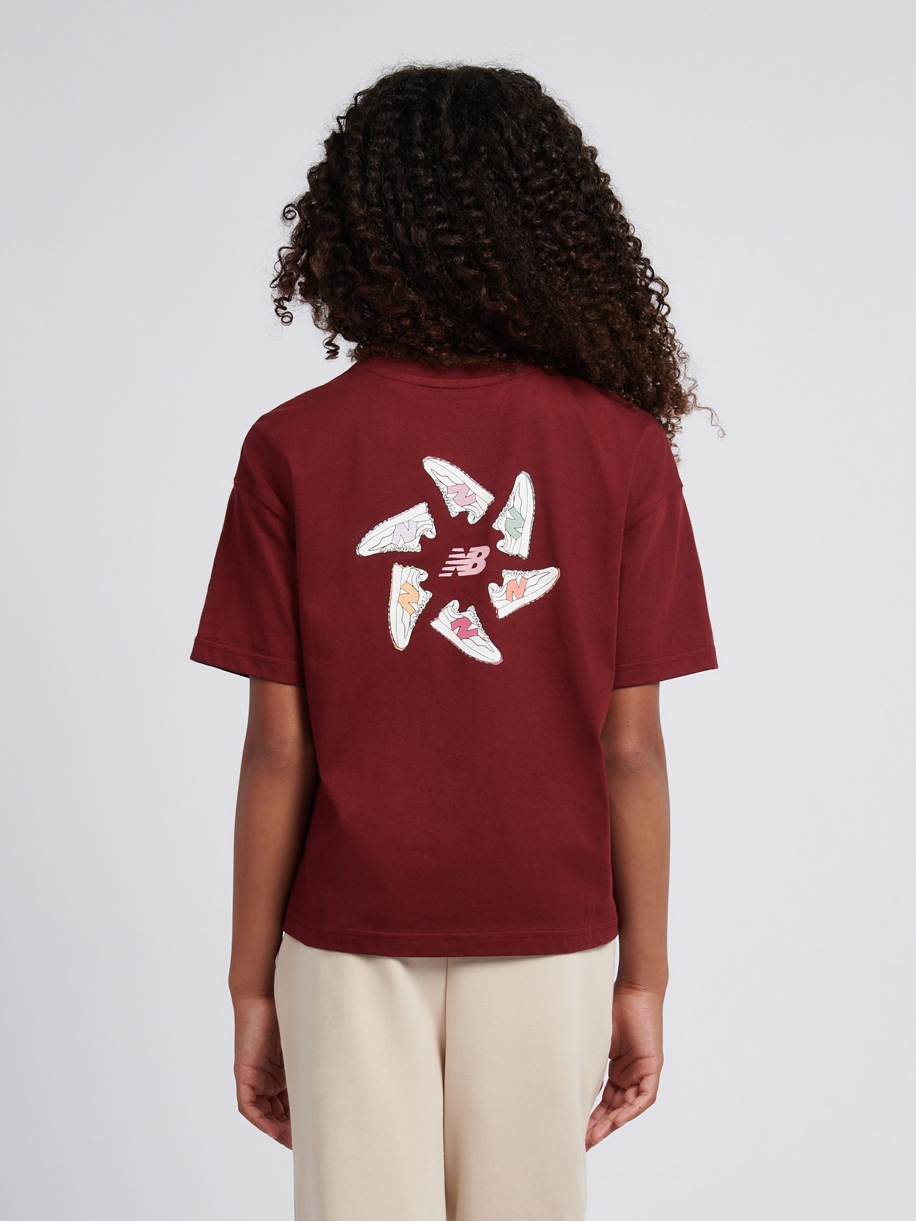 Dsiney Kidz - New Balance Red 327 Circle Graphic Print T-Shirt image 4